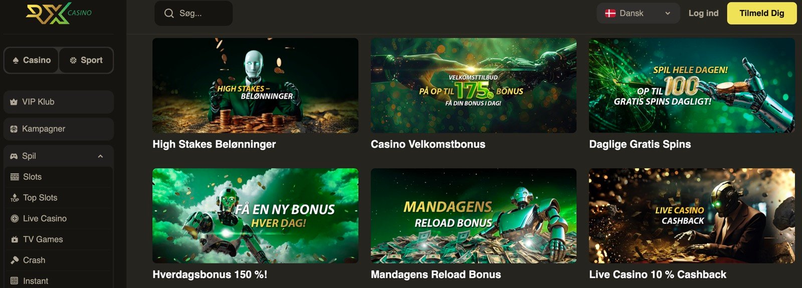 rx casino no deposit bonus code