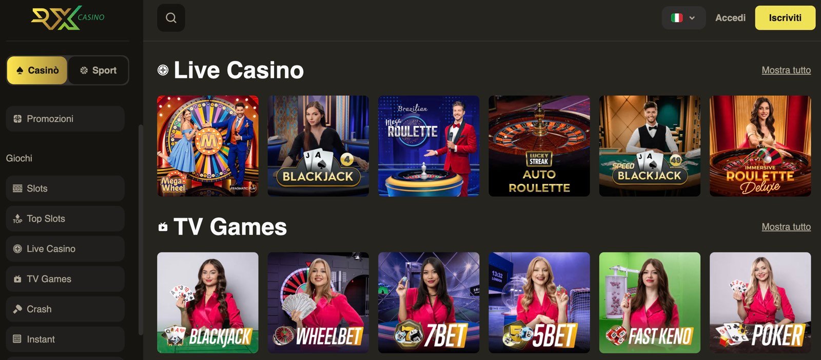 rx casino promo code