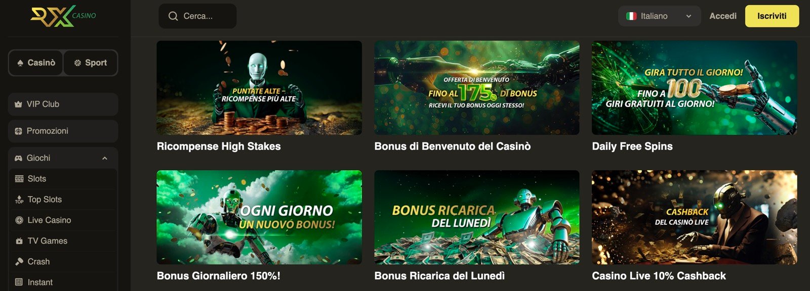 rx casino no deposit bonus