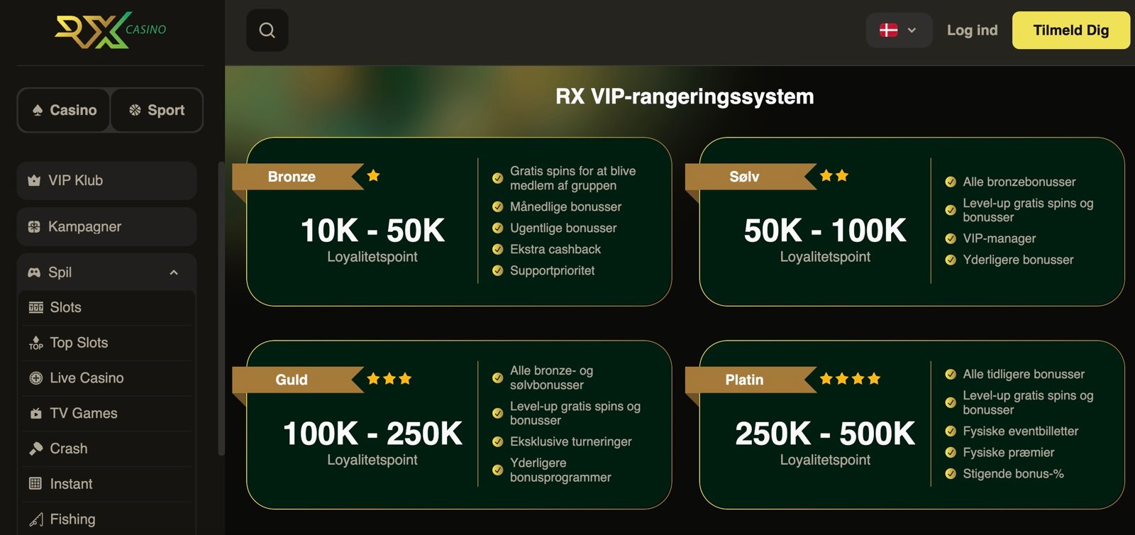 rx casino no deposit bonus codes