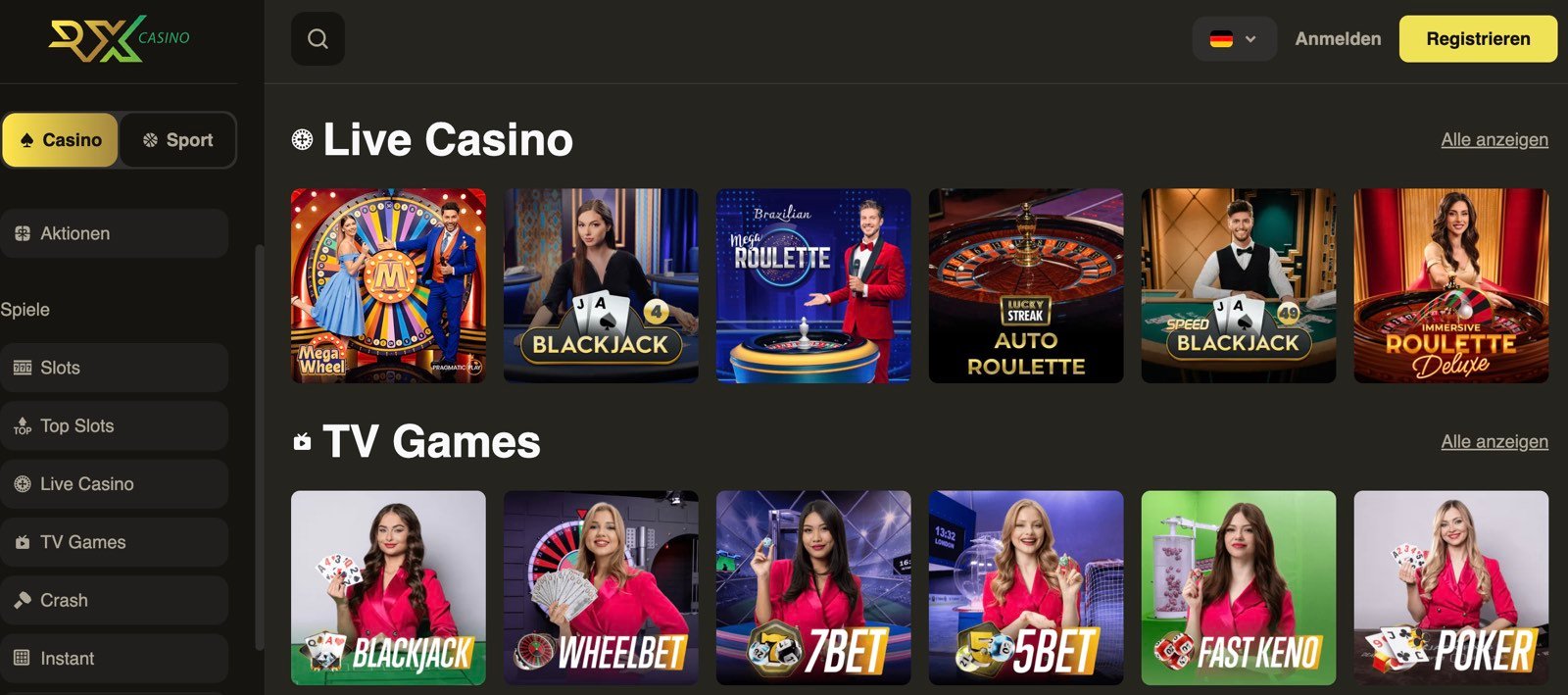 rx casino promo code